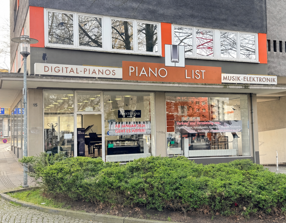 Ladenlokal Piano List